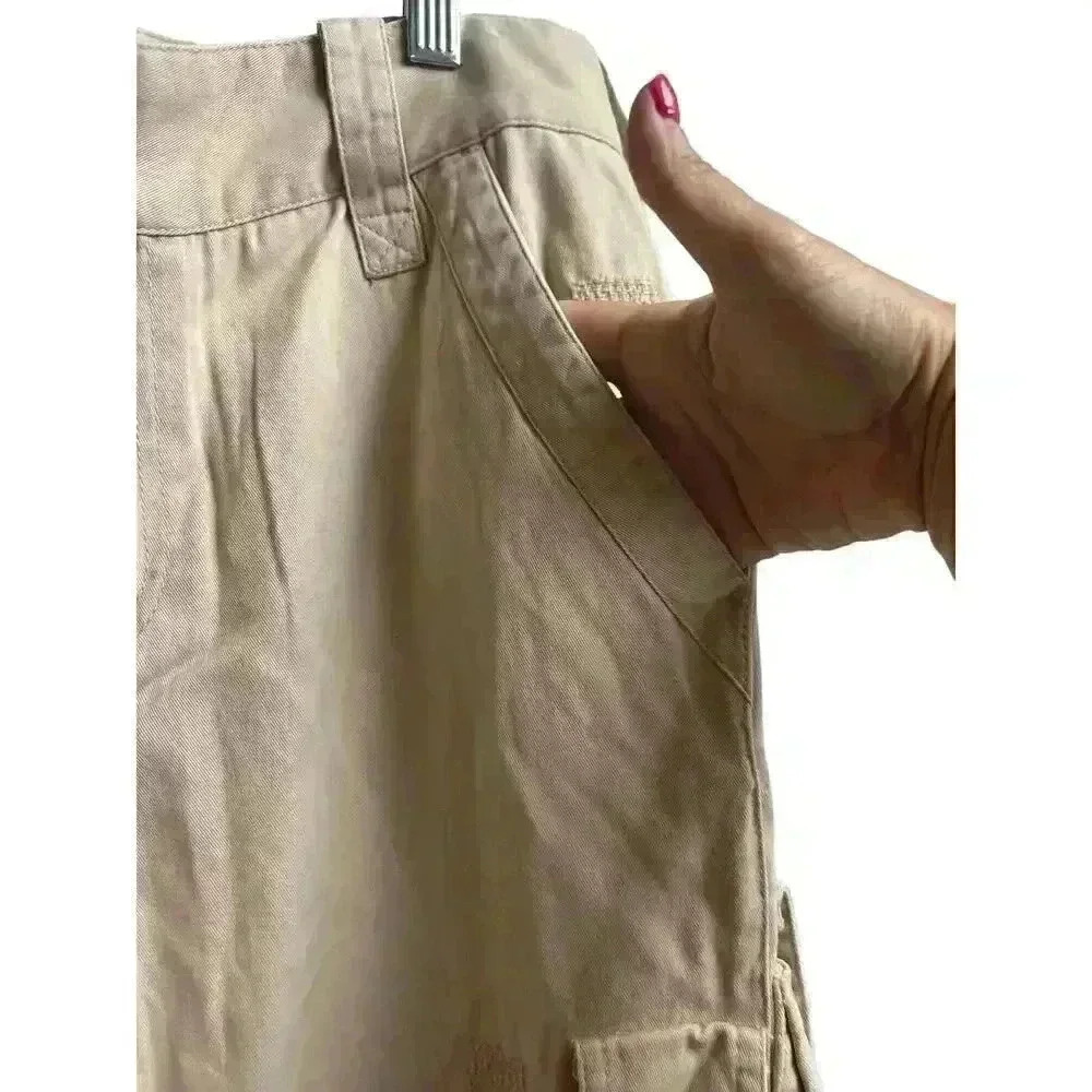 Lauren Jeans Company Ralph Lauren Khaki Women's Size 8 Paratrooper Cargo Pants - Picture 4 of 10